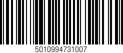 Código de barras (EAN, GTIN, SKU, ISBN): '5010994731007'