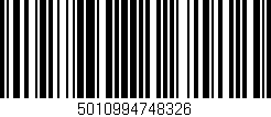 Código de barras (EAN, GTIN, SKU, ISBN): '5010994748326'