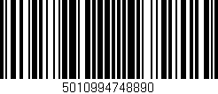 Código de barras (EAN, GTIN, SKU, ISBN): '5010994748890'