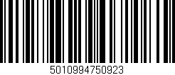 Código de barras (EAN, GTIN, SKU, ISBN): '5010994750923'