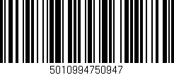 Código de barras (EAN, GTIN, SKU, ISBN): '5010994750947'