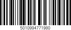 Código de barras (EAN, GTIN, SKU, ISBN): '5010994771980'