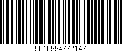 Código de barras (EAN, GTIN, SKU, ISBN): '5010994772147'