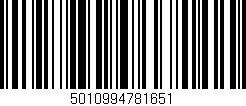Código de barras (EAN, GTIN, SKU, ISBN): '5010994781651'