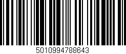 Código de barras (EAN, GTIN, SKU, ISBN): '5010994788643'