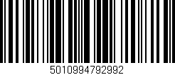 Código de barras (EAN, GTIN, SKU, ISBN): '5010994792992'