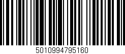 Código de barras (EAN, GTIN, SKU, ISBN): '5010994795160'