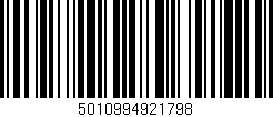 Código de barras (EAN, GTIN, SKU, ISBN): '5010994921798'
