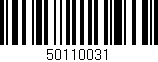 Código de barras (EAN, GTIN, SKU, ISBN): '50110031'