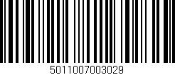 Código de barras (EAN, GTIN, SKU, ISBN): '5011007003029'