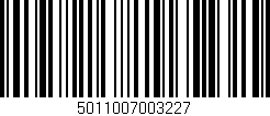 Código de barras (EAN, GTIN, SKU, ISBN): '5011007003227'