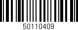 Código de barras (EAN, GTIN, SKU, ISBN): '50110409'
