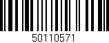 Código de barras (EAN, GTIN, SKU, ISBN): '50110571'