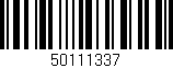 Código de barras (EAN, GTIN, SKU, ISBN): '50111337'