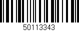 Código de barras (EAN, GTIN, SKU, ISBN): '50113343'