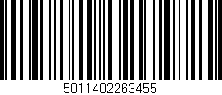 Código de barras (EAN, GTIN, SKU, ISBN): '5011402263455'