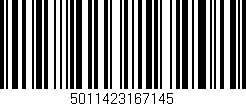 Código de barras (EAN, GTIN, SKU, ISBN): '5011423167145'