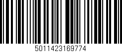Código de barras (EAN, GTIN, SKU, ISBN): '5011423169774'