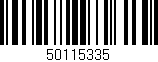 Código de barras (EAN, GTIN, SKU, ISBN): '50115335'