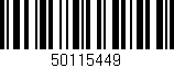 Código de barras (EAN, GTIN, SKU, ISBN): '50115449'