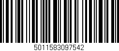 Código de barras (EAN, GTIN, SKU, ISBN): '5011583097542'
