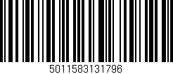 Código de barras (EAN, GTIN, SKU, ISBN): '5011583131796'