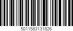 Código de barras (EAN, GTIN, SKU, ISBN): '5011583131826'