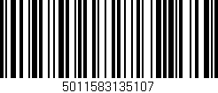 Código de barras (EAN, GTIN, SKU, ISBN): '5011583135107'