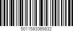 Código de barras (EAN, GTIN, SKU, ISBN): '5011583365832'