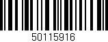 Código de barras (EAN, GTIN, SKU, ISBN): '50115916'