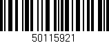 Código de barras (EAN, GTIN, SKU, ISBN): '50115921'