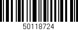 Código de barras (EAN, GTIN, SKU, ISBN): '50118724'
