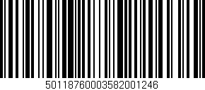 Código de barras (EAN, GTIN, SKU, ISBN): '50118760003582001246'