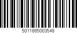 Código de barras (EAN, GTIN, SKU, ISBN): '5011885003548'