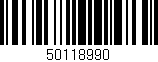 Código de barras (EAN, GTIN, SKU, ISBN): '50118990'