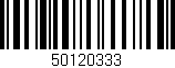 Código de barras (EAN, GTIN, SKU, ISBN): '50120333'