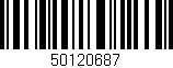 Código de barras (EAN, GTIN, SKU, ISBN): '50120687'