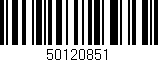 Código de barras (EAN, GTIN, SKU, ISBN): '50120851'