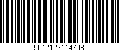 Código de barras (EAN, GTIN, SKU, ISBN): '5012123114798'