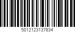 Código de barras (EAN, GTIN, SKU, ISBN): '5012123137834'