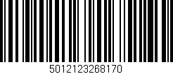 Código de barras (EAN, GTIN, SKU, ISBN): '5012123268170'