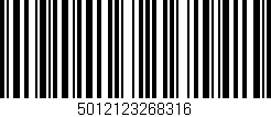 Código de barras (EAN, GTIN, SKU, ISBN): '5012123268316'