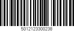 Código de barras (EAN, GTIN, SKU, ISBN): '5012123300238'