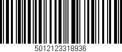 Código de barras (EAN, GTIN, SKU, ISBN): '5012123318936'
