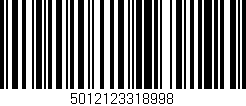 Código de barras (EAN, GTIN, SKU, ISBN): '5012123318998'