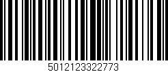 Código de barras (EAN, GTIN, SKU, ISBN): '5012123322773'