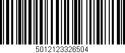 Código de barras (EAN, GTIN, SKU, ISBN): '5012123326504'