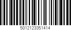Código de barras (EAN, GTIN, SKU, ISBN): '5012123351414'