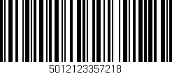 Código de barras (EAN, GTIN, SKU, ISBN): '5012123357218'
