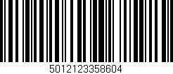 Código de barras (EAN, GTIN, SKU, ISBN): '5012123358604'